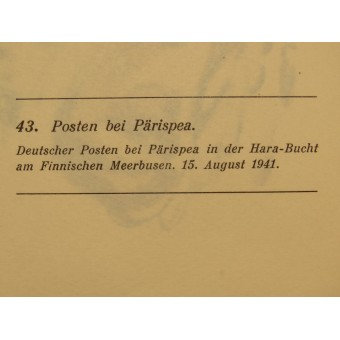 Kampf und Kunst. 43. Posten bei Pärispea, 15. August 1941. Espenlaub militaria